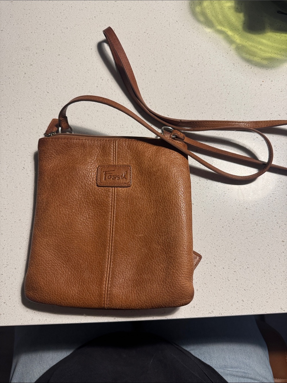 Fossil Brown Leather Crossbody Purse